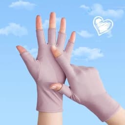 1 Pair Women Casual Elastic Anti-UV Half Finger Gloves Black White Gray Summer Cool Thin Short Cycling Driving Mittens