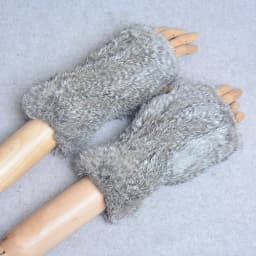New Style Winter Girl Natural Real Rex Rabbit Fur Gloves Good Elastic Knitted Rabbit Fur Mittens Lady Real Rex Rabbit Fur Gloves