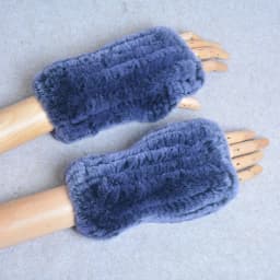 New Style Winter Girl Natural Real Rex Rabbit Fur Gloves Good Elastic Knitted Rabbit Fur Mittens Lady Real Rex Rabbit Fur Gloves