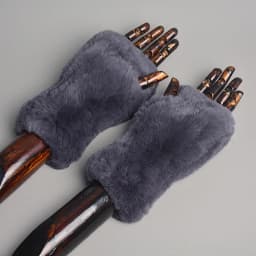 New Style Winter Girl Natural Real Rex Rabbit Fur Gloves Good Elastic Knitted Rabbit Fur Mittens Lady Real Rex Rabbit Fur Gloves