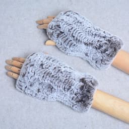 New Style Winter Girl Natural Real Rex Rabbit Fur Gloves Good Elastic Knitted Rabbit Fur Mittens Lady Real Rex Rabbit Fur Gloves