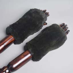 New Style Winter Girl Natural Real Rex Rabbit Fur Gloves Good Elastic Knitted Rabbit Fur Mittens Lady Real Rex Rabbit Fur Gloves