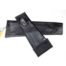 Long Sheepskin Fingerless Gloves Women's Half Finger Gloves Ladies Fashion All-match Autumn Warm Leather Sleeves