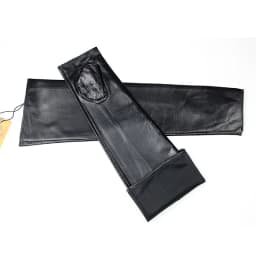 Long Sheepskin Fingerless Gloves Women's Half Finger Gloves Ladies Fashion All-match Autumn Warm Leather Sleeves