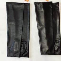 Long Sheepskin Fingerless Gloves Women's Half Finger Gloves Ladies Fashion All-match Autumn Warm Leather Sleeves