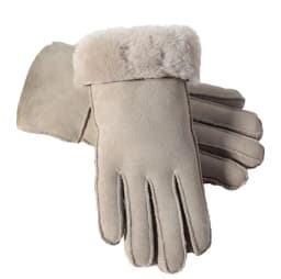 Natural Fur Autumn Winter Thicken Warm Natural One Piece Wool Fur Leather Glove Male Winter Brand Wool Fur Mitten R2218
