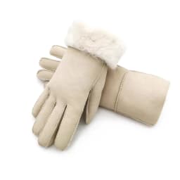 Natural Fur Autumn Winter Thicken Warm Natural One Piece Wool Fur Leather Glove Male Winter Brand Wool Fur Mitten R2218