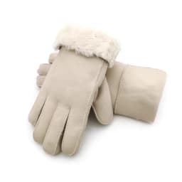 Natural Fur Autumn Winter Thicken Warm Natural One Piece Wool Fur Leather Glove Male Winter Brand Wool Fur Mitten R2218