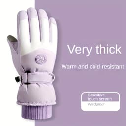 Autumn Winter Women Gloves Touch Screen Windproof Warm Riding Snow Play Men and Women Warm Gloves
