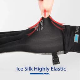 Cycling Gloves Ice Silk Anti-UV Sunscreen Outdoor Fishing Driving Gloves Anti-Slip Full Finger Breathable Unisex Riding Gloves
