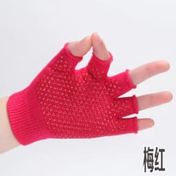 Pure cotton yoga gloves women outdoor sports half-finger fitness cycling non-slip fingerless gloves B53