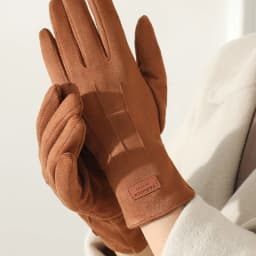 Women Autumn Winter Thin Not Bloated Suede Gloves Winter Keep Warm Touch Screen Elasticity Windproof Elasticity