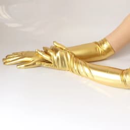 Long patent leather gloves sexy coated gloves gold silver glossy leather long gloves steel pole stage performance gloves y2k