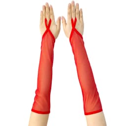 39cm Sexy Women Fishing Net Hook Finger Long Fingerless Gloves Fashion Personality Cosplay Nightclub Stage Performances