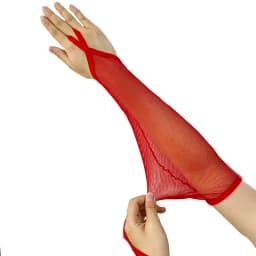 39cm Sexy Women Fishing Net Hook Finger Long Fingerless Gloves Fashion Personality Cosplay Nightclub Stage Performances