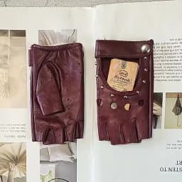Fashion New Women's Sheepskin Half-Finger Gloves Thin Hollow Unlined Breathable Leather Outdoor Driving Color Gloves Summer
