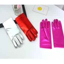 Shiny patent leather adult gloves, etiquette thin, men's and women's role-playing, stage performance, party gloves