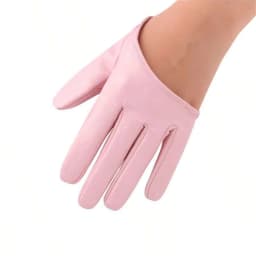 Women DS Half Palm Nightclub Pole Dancing Stage Performance Fashion Personality Hip Hop Gloves Leather Multicolor Soft