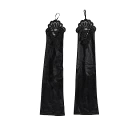 Women Satin Hook Finger Long Fingerless Gloves Retro Style Opera Evening Dress Accessories Etiquette High Elasticity Wedding