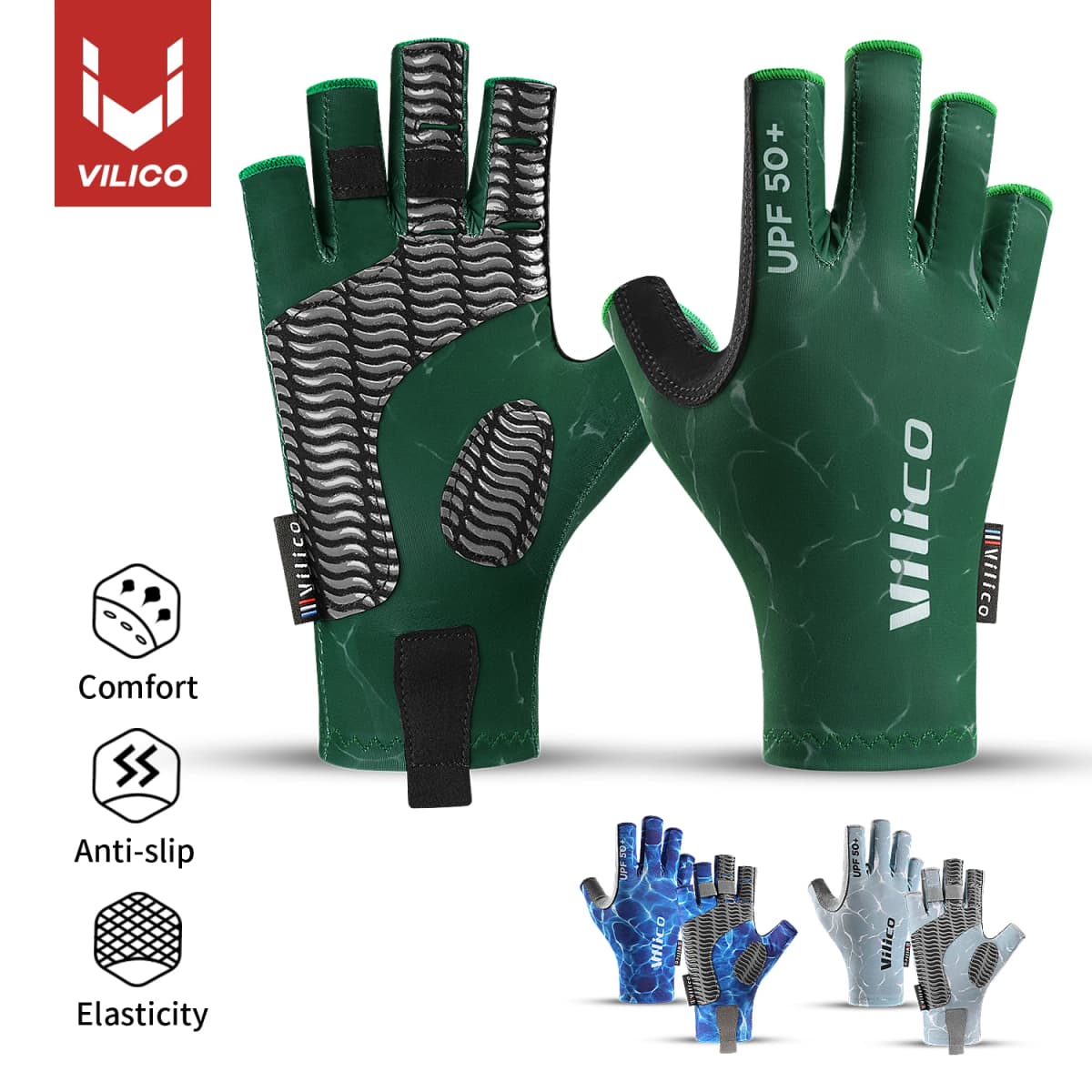 Fingerless Fishing Gloves are designed for Men and Women Fishing,Boating,Kayaking,Hiking,Running,Cycling Gloves
