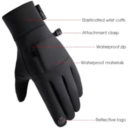 Cycling Gloves Touch Screen Motorcycle Gloves Outdoor Scooter Windproof Waterproof Sports Riding Ski Gloves Warm Running Gloves