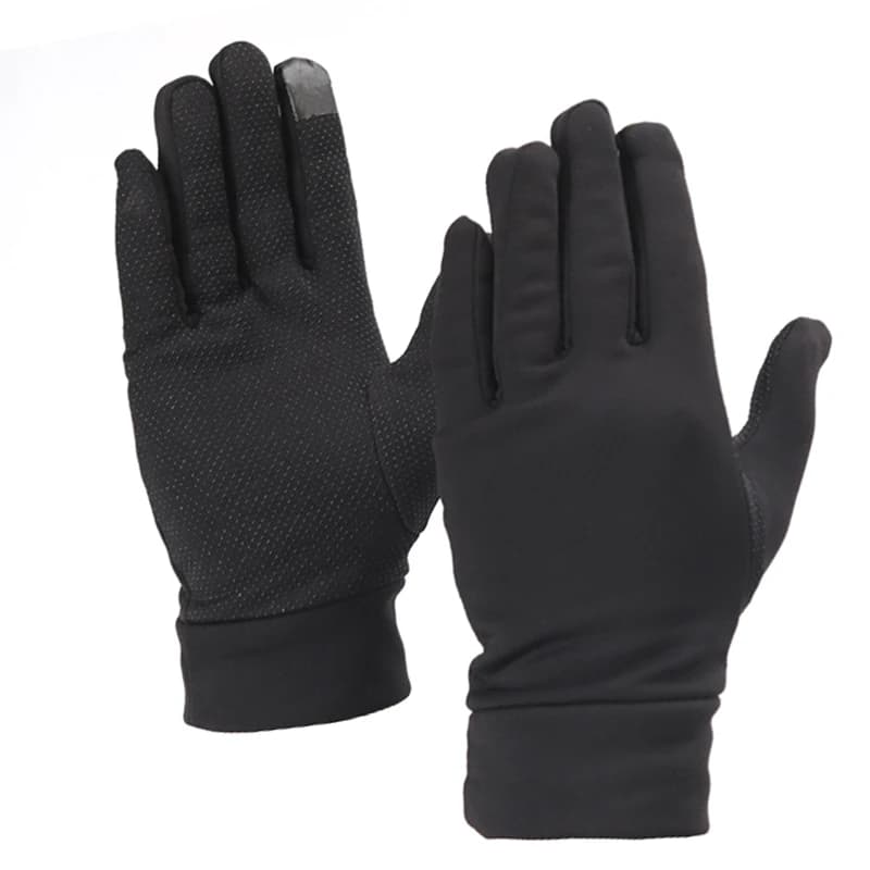Elastic Winter Gloves for Men Thin Thermal Gloves Snowboard Motorcycle Riding Driving Warm Touchscreen Mitten for Running Hiking