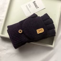 Knitted Fingerless Gloves Winter Thicken Warm Touch Screen Gloves for Men Women Gloves Warm Half Finger Student Gloves
