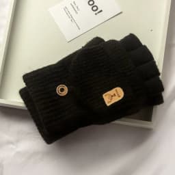 Knitted Fingerless Gloves Winter Thicken Warm Touch Screen Gloves for Men Women Gloves Warm Half Finger Student Gloves