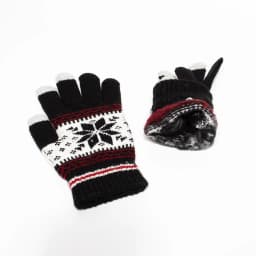 Fashion Snowflake Winter Knitted Gloves Unisex Adult Warm Touch Screen Glove for Men & Women