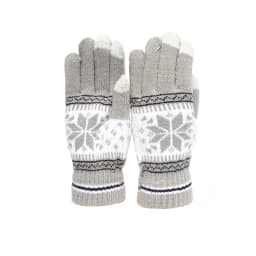 Fashion Snowflake Winter Knitted Gloves Unisex Adult Warm Touch Screen Glove for Men & Women