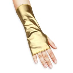 Women 23CM Patent Leather Cosplay Gothic Style Sexy Tight Nightclub Fingerless Gloves Stage Performance Fashion Personality