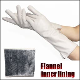 AOTIANYANG Leather Gloves 100% sheepskin mid-length colored fleece for cold and warm winter women's long arm sleeves for driving