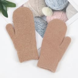Soft Full Fingers Mittens Rabbit Hair Gloves Winter Keep Warm Korean Version of Solid Color All Fingers Winter Women Girl Gloves