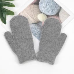Soft Full Fingers Mittens Rabbit Hair Gloves Winter Keep Warm Korean Version of Solid Color All Fingers Winter Women Girl Gloves