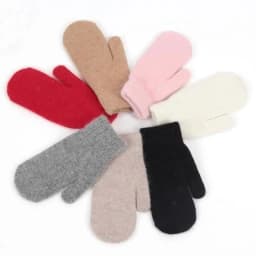 Soft Full Fingers Mittens Rabbit Hair Gloves Winter Keep Warm Korean Version of Solid Color All Fingers Winter Women Girl Gloves