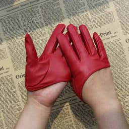 Women Sexy DS Half Palm Nightclub Pole Dancing Stage Performance Cosplay Party Fashion Personality Hip Hop PU Leather Gloves