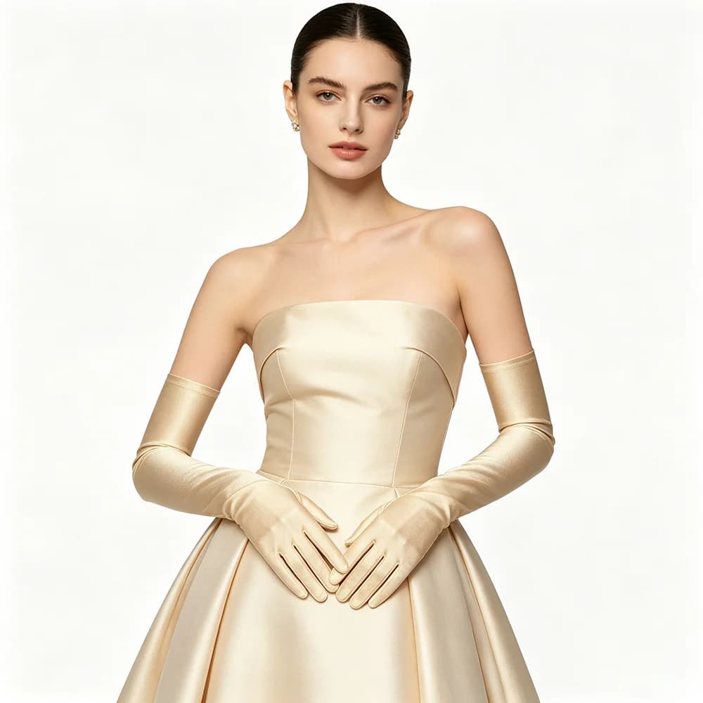 9 Colors 52CM Women Elastic Spandex Elbow Long Gloves Elegant Party Prom Opera Wedding Ceremony Stage Performance Driving