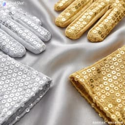 Festive Sequin Glowing Gloves Cool Dance Fashion Bar Dance Performance Women Men Halloween Christmas Gloves