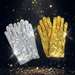 Festive Sequin Glowing Gloves Cool Dance Fashion Bar Dance Performance Women Men Halloween Christmas Gloves