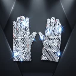 Festive Sequin Glowing Gloves Cool Dance Fashion Bar Dance Performance Women Men Halloween Christmas Gloves