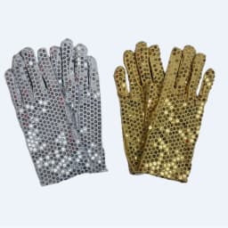 Festive Sequin Glowing Gloves Cool Dance Fashion Bar Dance Performance Women Men Halloween Christmas Gloves