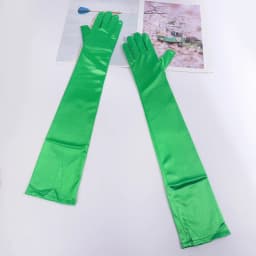 55cm Women Solid Wedding Etiquette Evening Dress Opera/Elbow/Wrist Satin Stretch Long Gloves Retro Party Carnival Cosplay Gloves