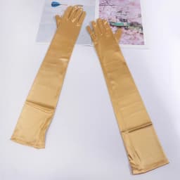 55cm Women Solid Wedding Etiquette Evening Dress Opera/Elbow/Wrist Satin Stretch Long Gloves Retro Party Carnival Cosplay Gloves