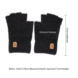 Fashion Knitted Half finger gloves warm autumn winter men women casual gloves for work writting or touch screen