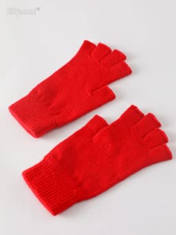 Sale Wool Mitt Exposed Fingertip Women's Gloves Winter Autumn Work Gloves Knitted for Women Fingerless Gloves Drive Mittens