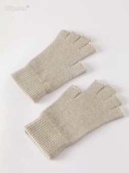 Sale Wool Mitt Exposed Fingertip Women's Gloves Winter Autumn Work Gloves Knitted for Women Fingerless Gloves Drive Mittens