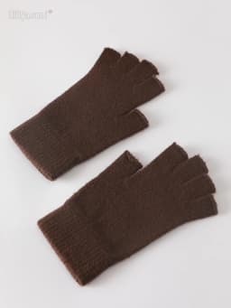 Sale Wool Mitt Exposed Fingertip Women's Gloves Winter Autumn Work Gloves Knitted for Women Fingerless Gloves Drive Mittens