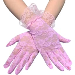 Summer Women Sexy Lace Black Short Gloves Sunscreen Breathable Thin Soft Female Gloves Jacquard Elegant Funeral Gloves