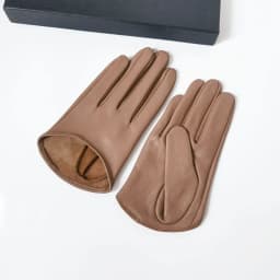 Real Sheep Leather Gloves Fashion Woman Half Palm Minttens Personality Soft Leather