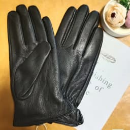 Leather Gloves Men's Casual Warmth Fleece Lined Top Layer Deer Skin Motorcycle Riding Gloves Thickened Autumn Winter New Arrival